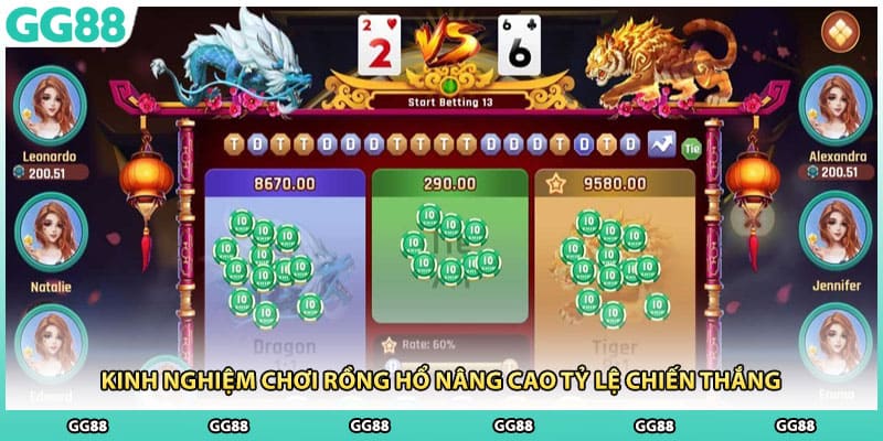 Kinh nghiệm chơi rồng hổ nâng cao tỷ lệ chiến thắng